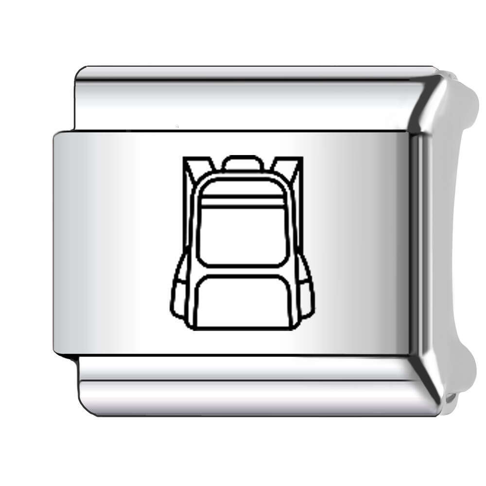 New Women's Gift Stationery book pen Bead Italian Charms Links Bangle Beads Fit 9mm Stainless Steel Bracelet Making DIY For Women Fashion Jewelry