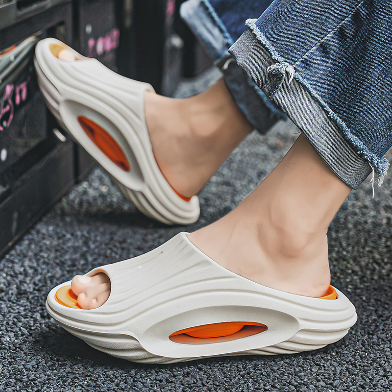 High Quality Men's Slippers Indoor Outdoor Sandals Beach Comfortable Soft Thick Slides Men Shoes Flip-flops Mens Home Slippers
