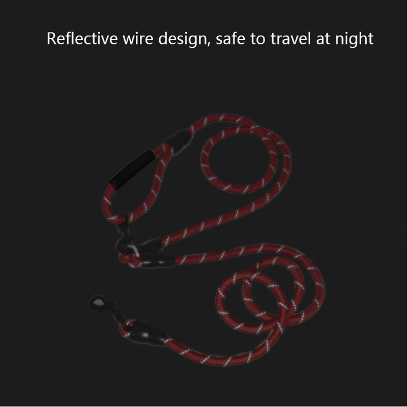 Nylon Double Lock Multifunctional Leash,240cm One for Two Reflective Crossbody Running Dog Leash for Running and Walking The Dog