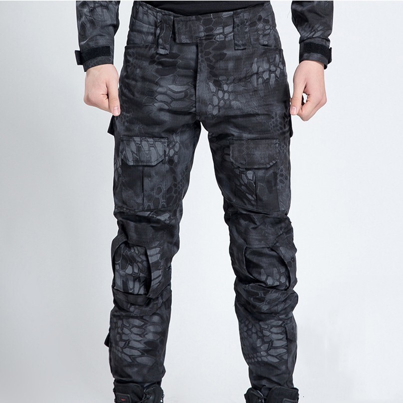 Pro Tactical Military Camouflage Cargo Men Rip-Stop Anti-Pilg Army SWAT Combat Trousers Breathable Casual Pants