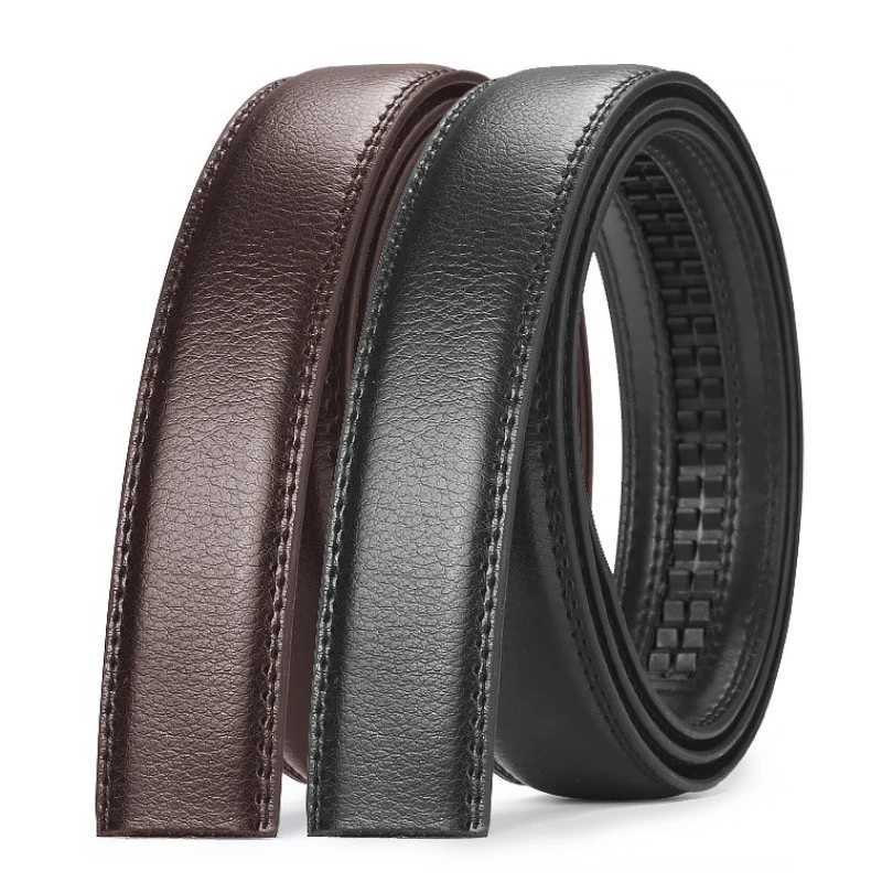 130 140 150 160 170cm Large Plus Size Belt Straps No Buckle for Automatic Buckle Genuine Leather Belts Men No Buckle 3.5cm WideX240914