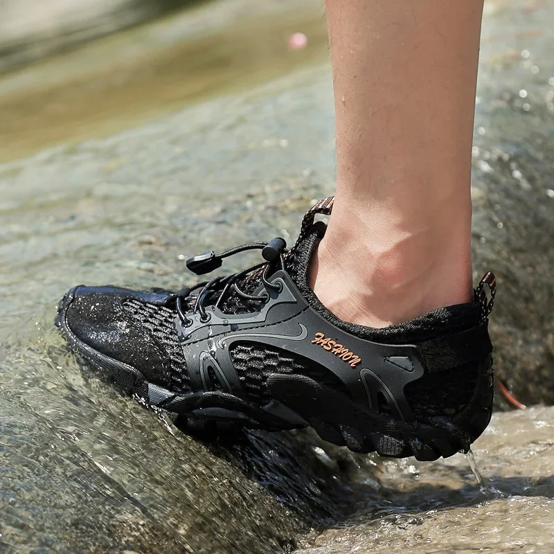 Summer Wading Hiking Shoes for Men Outdoor Man Sneakers Breathable Quick Drying Sports Trekking Beach Barefoot Mens Shoes