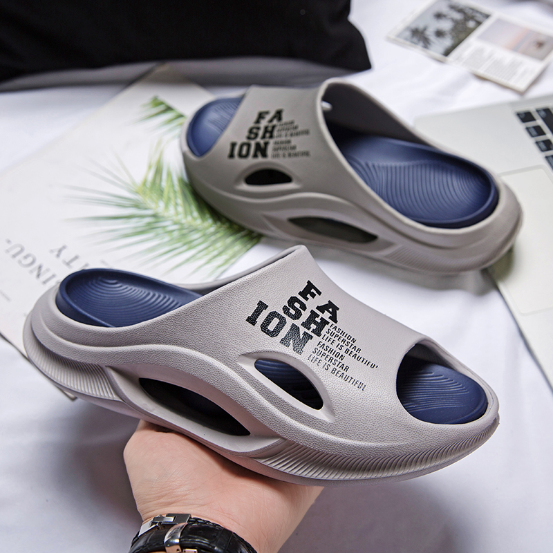 New Men's Slippers Indoor Outdoor Sandals Beach Comfortable Soft Slides 2024 Men Casual Shoes Flip-flops Home Slippers Sandals