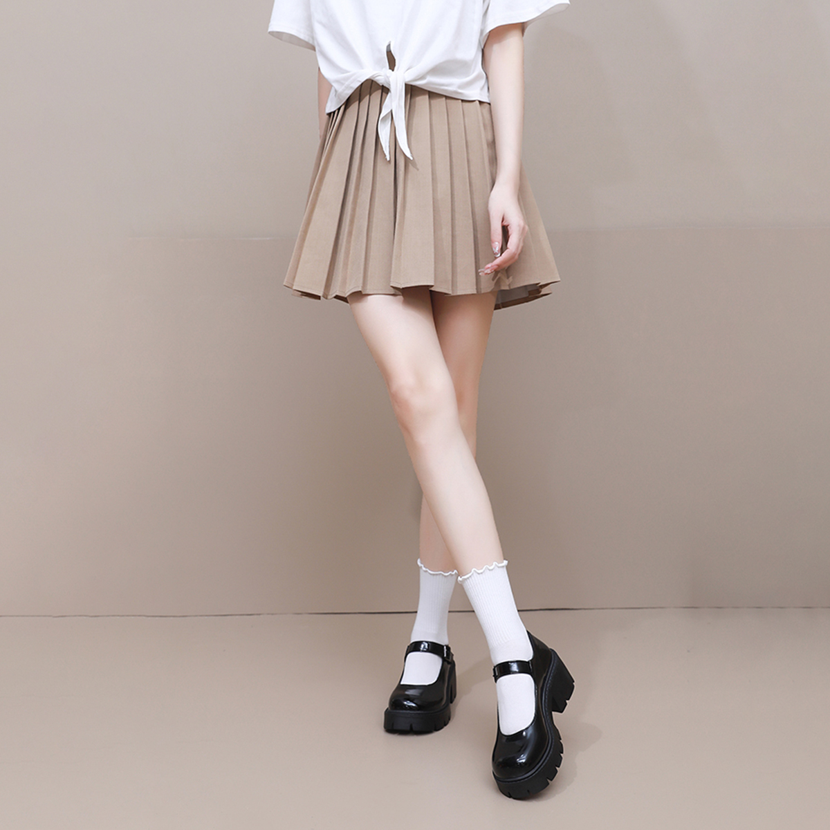 Lolita Shoes Women Japanese Mary Jane Shoes Women Vintage Girls Students JK Uniform High Heel Platform Shoes Cosplay Plus Size 995