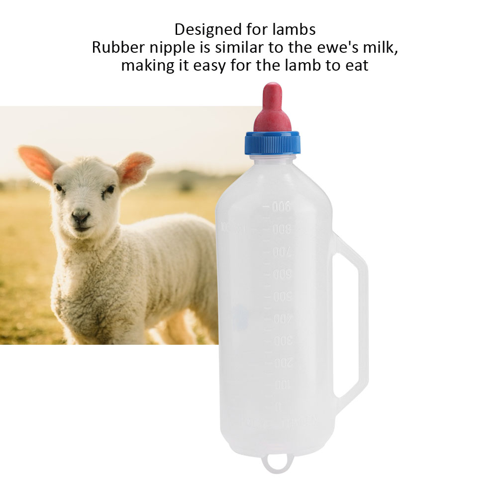 1L Lamb Milk Bottle Baby Goat Milk Feeding Feeder Nursing Bottle With Handle