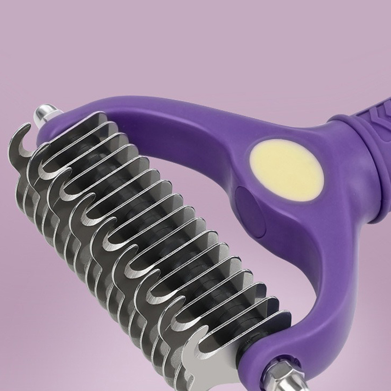 Dog 2 Side Grooming Brush Accessories Cat Hair Care Supplies Nail Clippers Set Pet Hair Remover Fur Knot Comb Large Dogs Animal