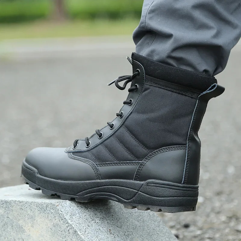 Tactical Boots Men Sneaker Boots Special Force Desert Combat Boots Outdoor Hiking Boots Ankle Shoes Men Work Safty Shoes 250805