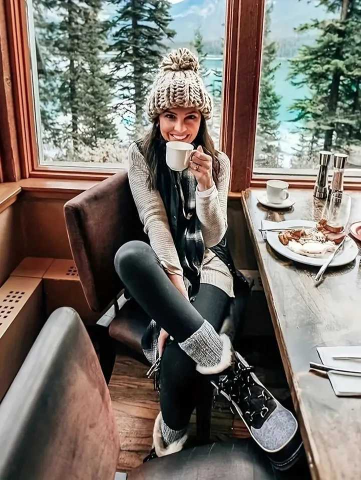 Fleece lined slimming yoga leggings with phone pockets winter warm high waisted sports leggings women s sportswearX240914
