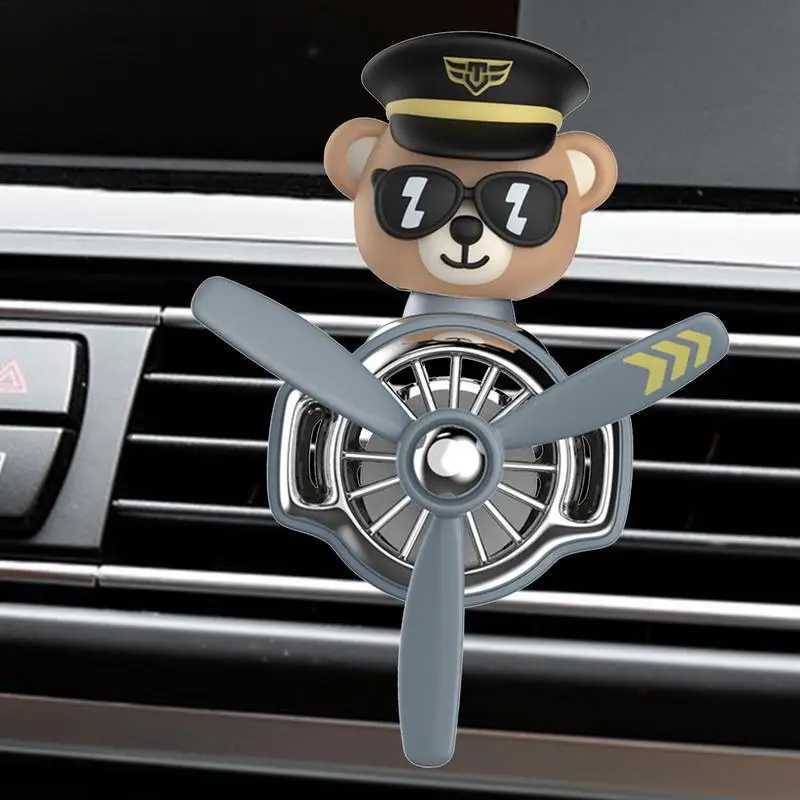 Car Air Freshener Car Air Outlet Fragrance Car Vent Fragrance Airplane Shape Clip Freshener Rotating Fragrant Fan For Long And Short DistanceL240910