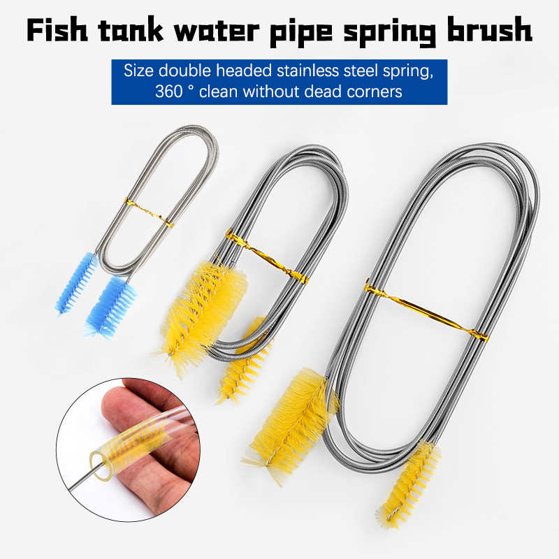1PC 90/155/200cm Pipe Cleaning Brush Flexible Double Ended Hose Brush Pipe Clean Tool Aquarium Fish Tank Water Pump Accessories