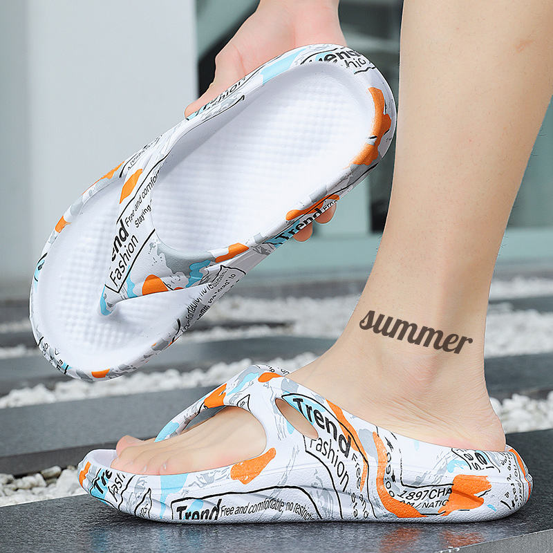 Fashion Men Women Flip Flops Outdoor Men Slippers Slides Indoor Men Beach Slippers Soft Home Bathroom Shoes Men Beach Slippers