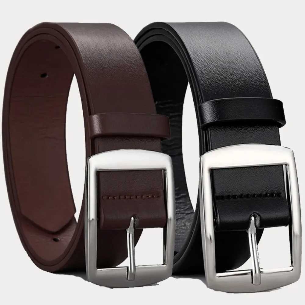Retro Luxury PU Leather Belt Famous Brand Designer Versatile Waist Strap Casual Jeans Men BeltX240914