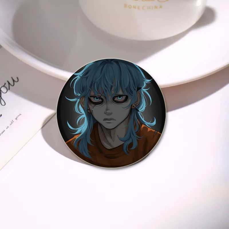 Sally Face HD Print Cartoon Brooches Horror Suspense Puzzle Game Badge Round Display Lapel Pins Jewelry Gift AccessoryX240914