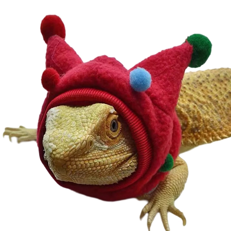 Fun Scarf for Reptiles Outfit Comfortable Costume Lizards Bearded Dragon 6XDE