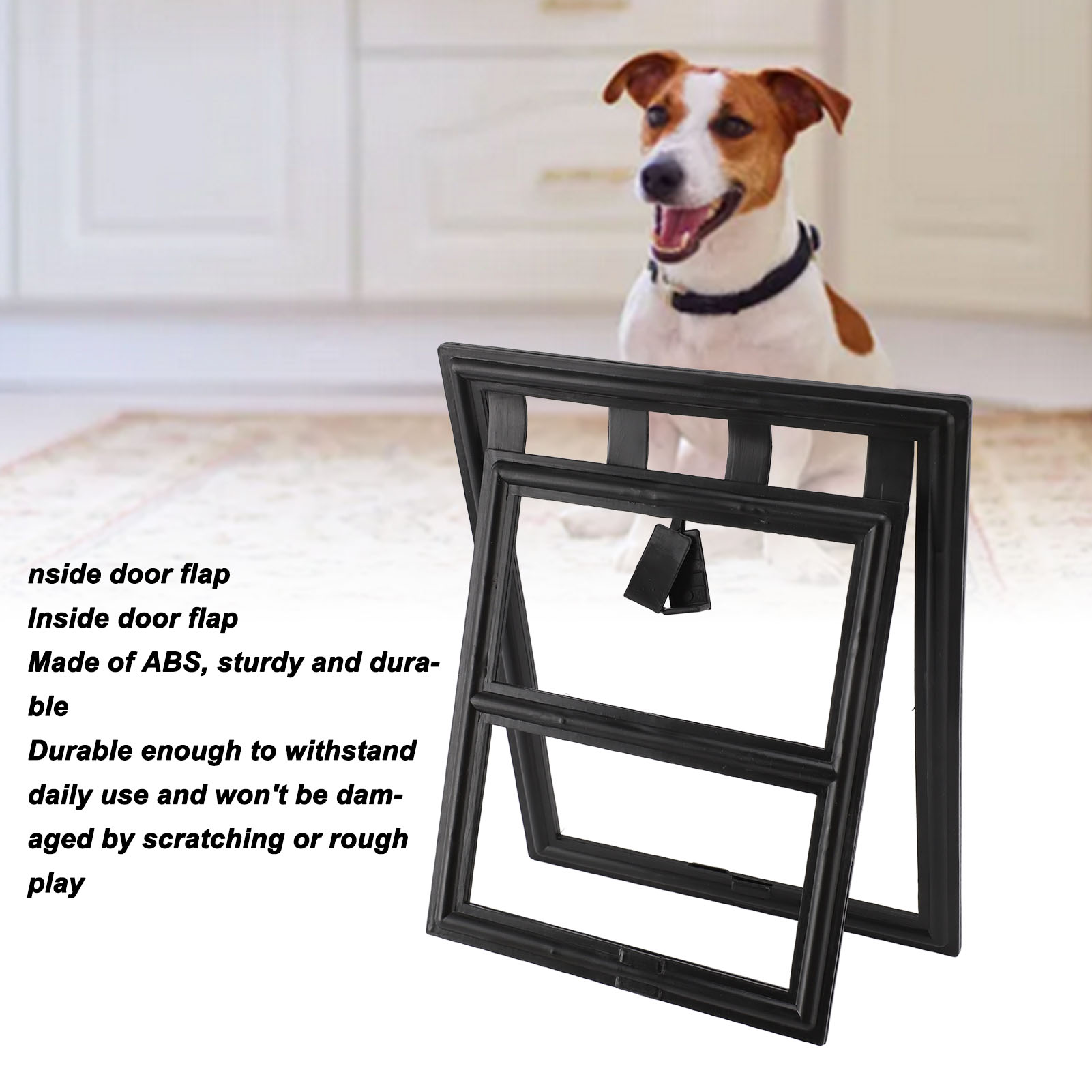 Professional Pet Screen Door, Bite Resistant, Free Access, Lockable Dog Screen Door, Inside Door Flap for Pets, Pigs, Cat