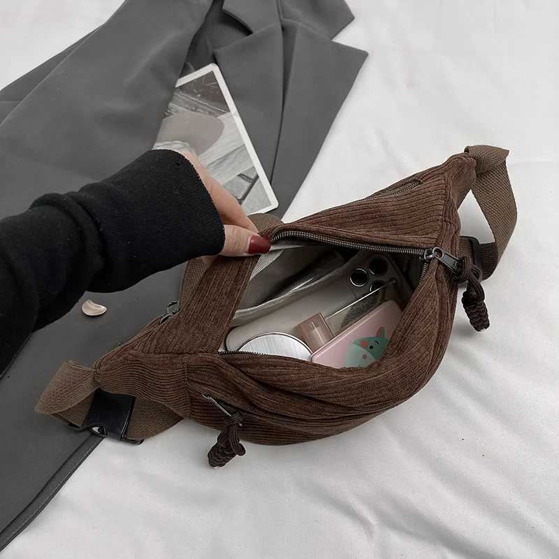 Womens casual coral bag fashion Fanny Pack womens banana waist bag hip wallet shoulder cross chest pocket Z250407