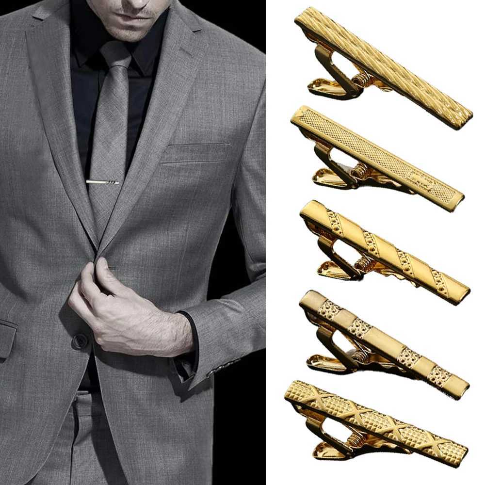 New Metal Silver Color Tie Clip For Men Wedding Necktie Tie Clasp Clip Gentleman Ties For Mens Accessories Bar Crystal Tie PinX240914
