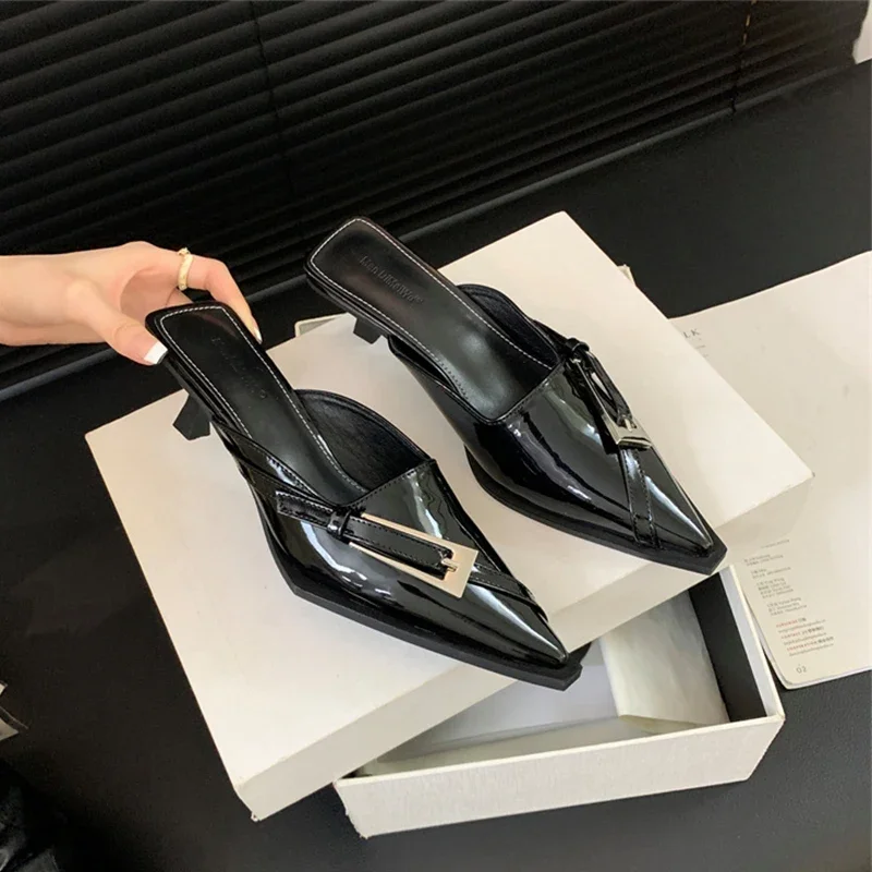 Summer Women's Slippers Low heel Outdoor Beach Flip ps Female Sandals Trend Brand Design Slides Shoes For Women 2024 71c7