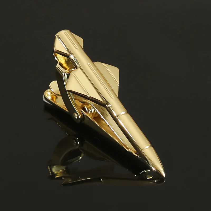 Mens Business Tie Clip High Quality Enamel Aircraft Modeling Chinese Fan Design Shirt AccessoriesX240914