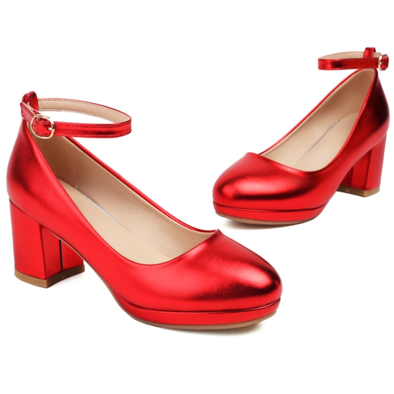 2025 new Red Elegant Gold Sier High Heel Women Pumps Shoe Large size 45 Casual Party Office Wedding Shoes Lady Dress Pump Comfortable 6da0 s