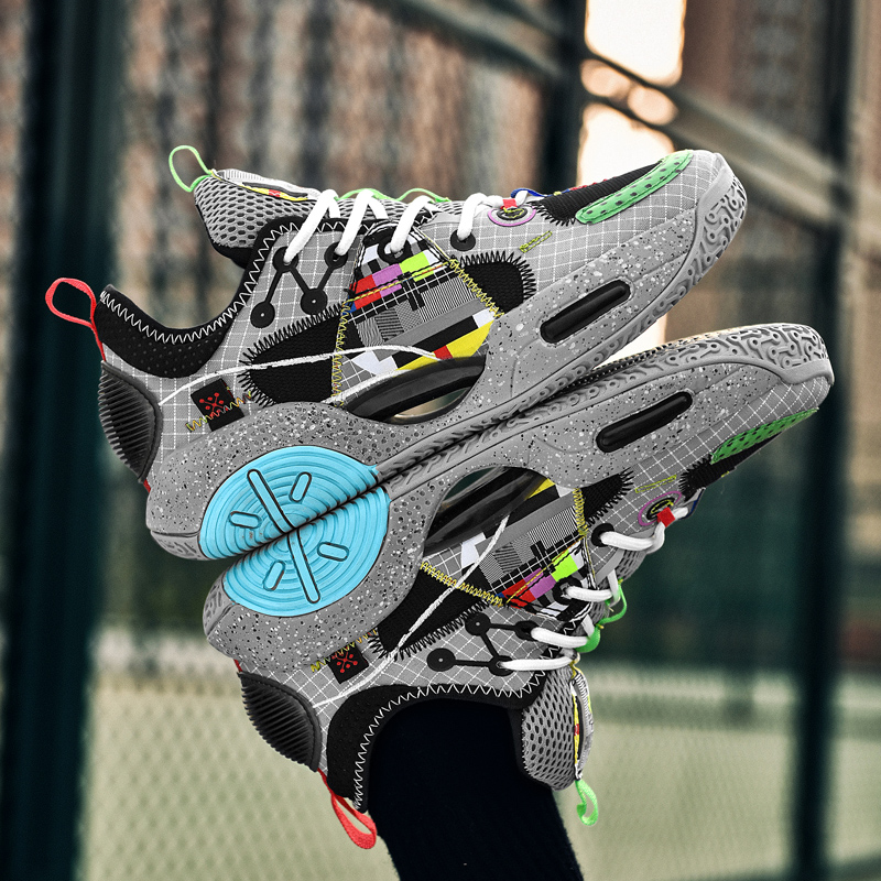 Top-quality Men's Basketball Shoes Lightweight Cushioning Sports Shoes Outdoor Non-Slip Athietic Breathable Mesh Chunky Sneakers