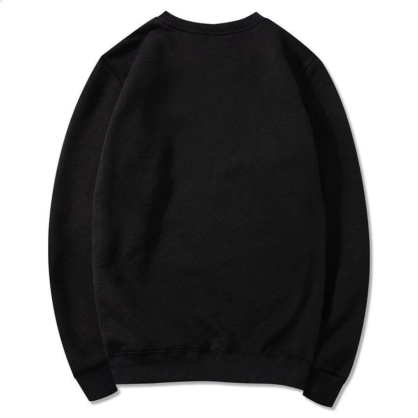 Fashion Casual Hoodie Basic crew Sweatshirts Loose Top Men Solid Color Hoodies Oversize Black Sweatshirt Tops 240910