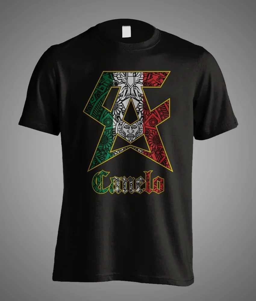Summer Canelo Boxing Mexican Style Saul Alvarez Symbol O-Neck Cotton Short Sleeve Casual T-shirt CL240913