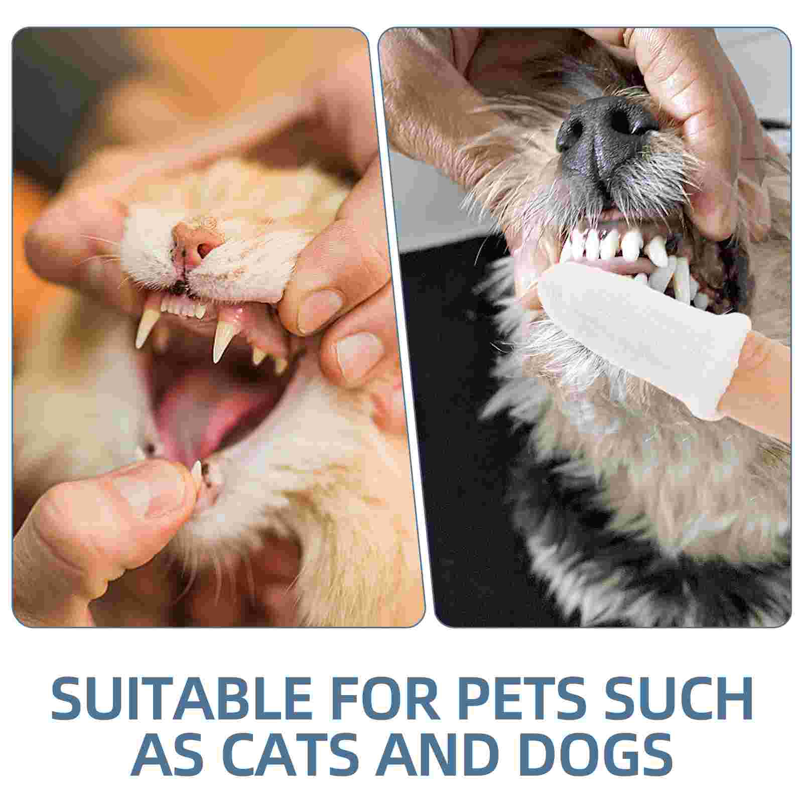 Treats for Dogs Pet Cleaning Finger Cots Puppy Small Toothbrush The Teeth Pads Wet Wipes