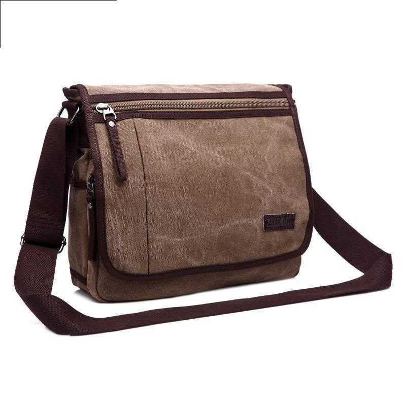 men's casual bag trend solid color men's canvas shoulder bag men's crossbody bag brand men's bag 240915