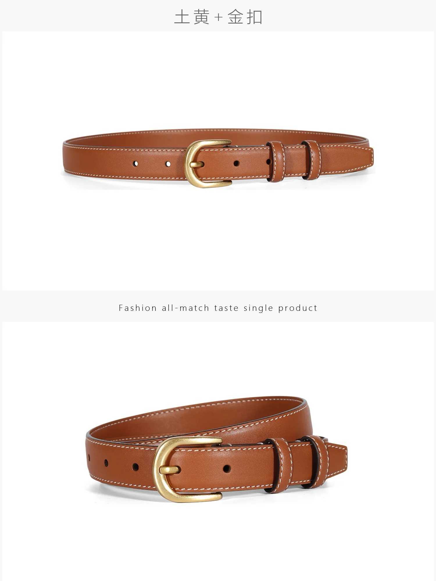 Genuine Cow Leather Women Belt 2024 New Fashion Designer Waistband for Women Casual Pants Waist Band High Quality Luxury BrandX240914