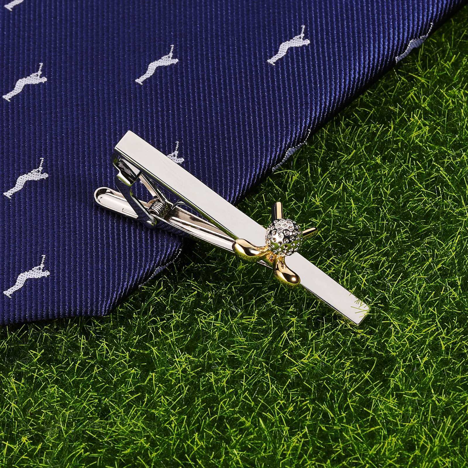 HAWSON Golf Tie Clips for men Mens Fashionable Neckties Accessories Mens Sports Collection Tie Clips GiftsX240914