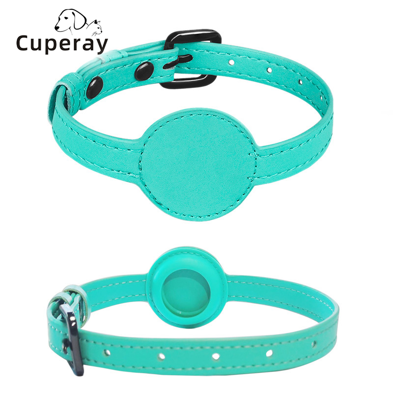 Airtag Positioning Pet Collar Leather Adjustable Anti-lost Positioning Cat Collars Durable Small and Medium-sized Dogs and Cats