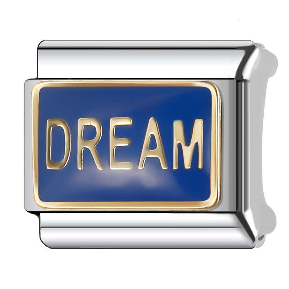 New Women's Gift I love you Bead Italian Charms Links Bangle Beads Fit 9mm Stainless Steel Bracelet Making DIY For Women Fashion Jewelry