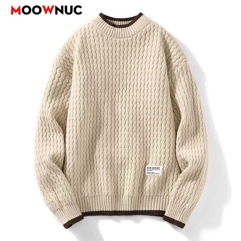 Autumn Mens Clothing Pullovers Sweater For Men Mens Sweat-shirt Fashion Knit Casual Hombre Warm Solid Spring Male Streetwear M240914