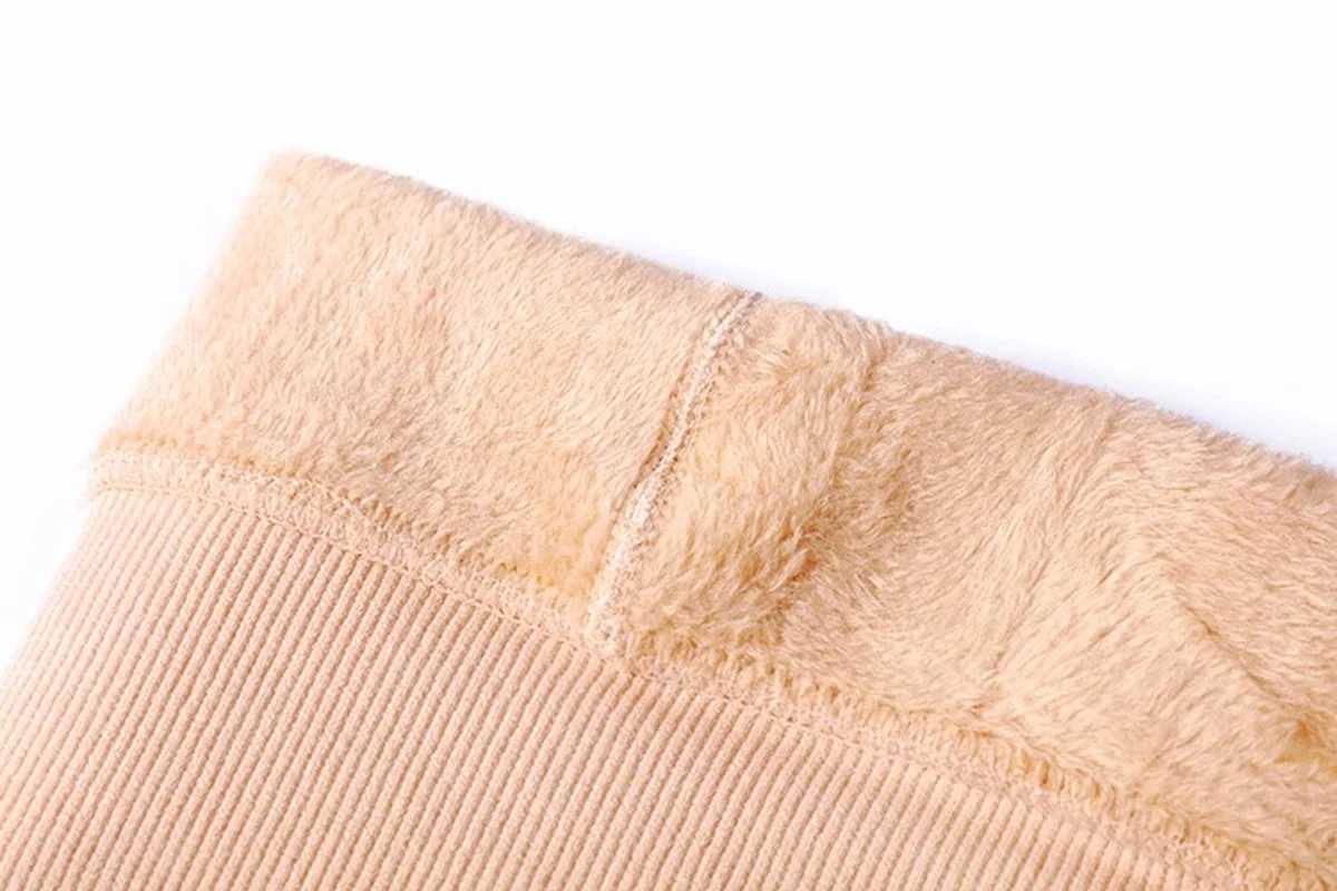 Fleece Leggings Women Wear Flesh-colored Light-leg Long Trousers Inside and Outside Thick Warm Nude SocksX240914