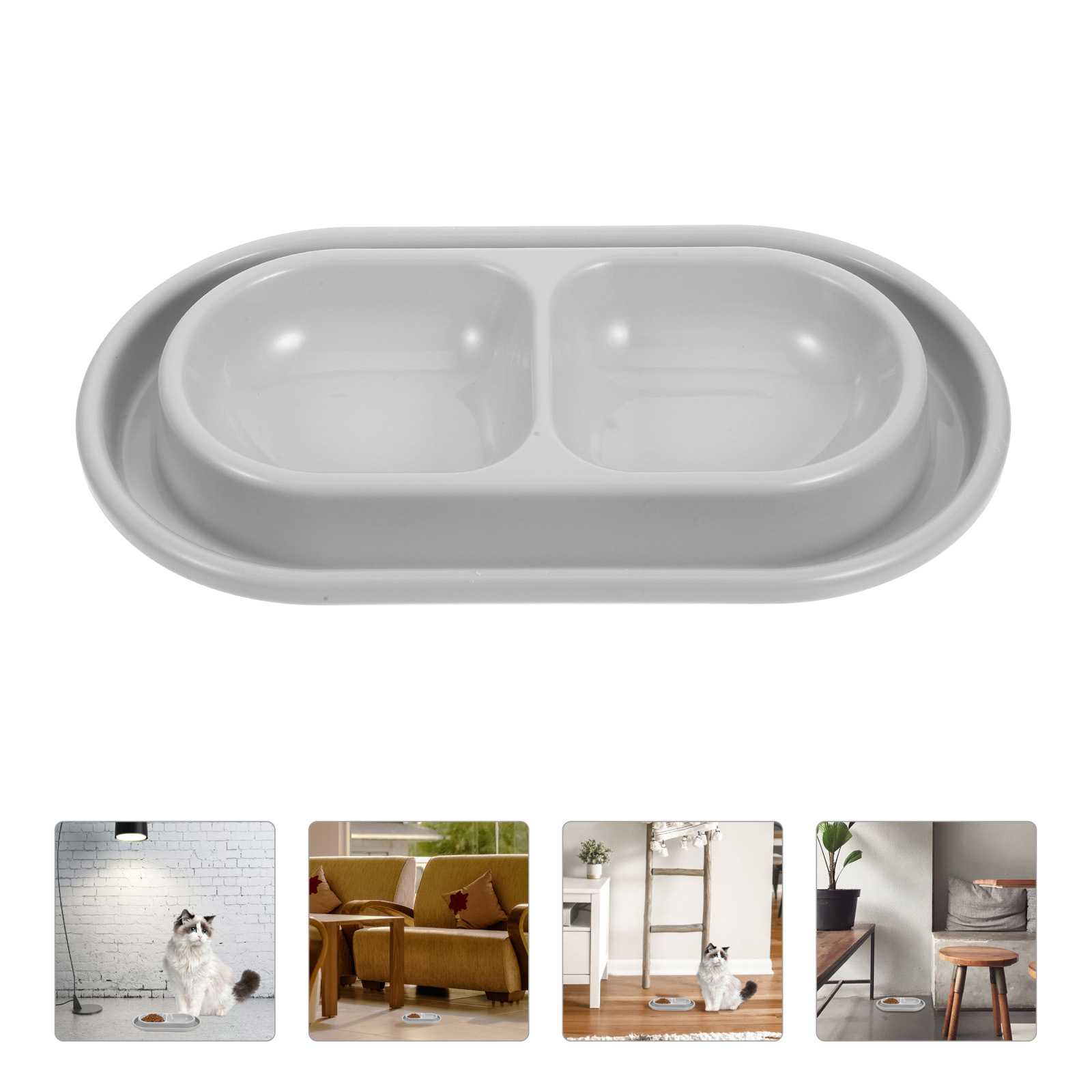 Anti-Ant Bowl for Pets Puppy Bowls Cat Dish Blue Dog Water No Spill Food Proof Outdoor Feeder