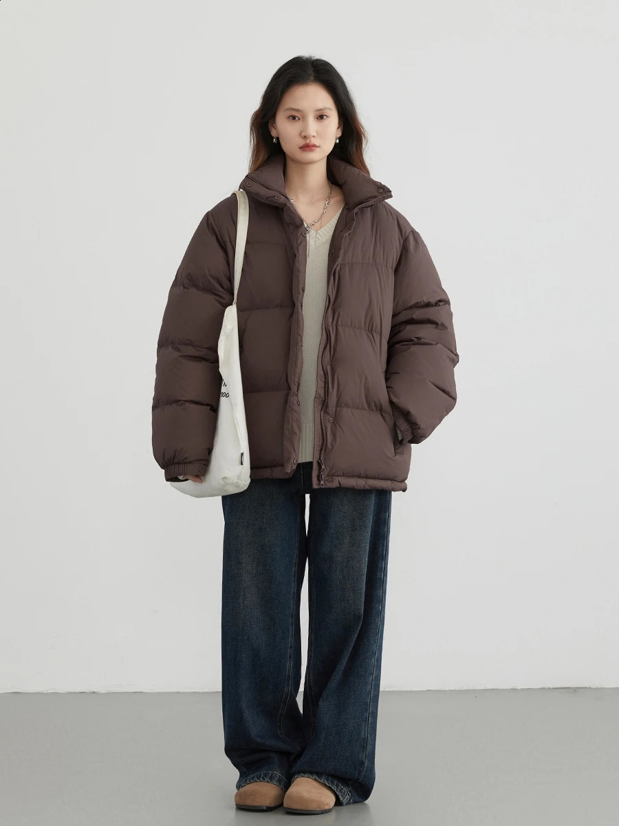 CHIC VEN womens down jacket loose casual 90% white duck down jacket rack collar womens bread jacket autumn 240913