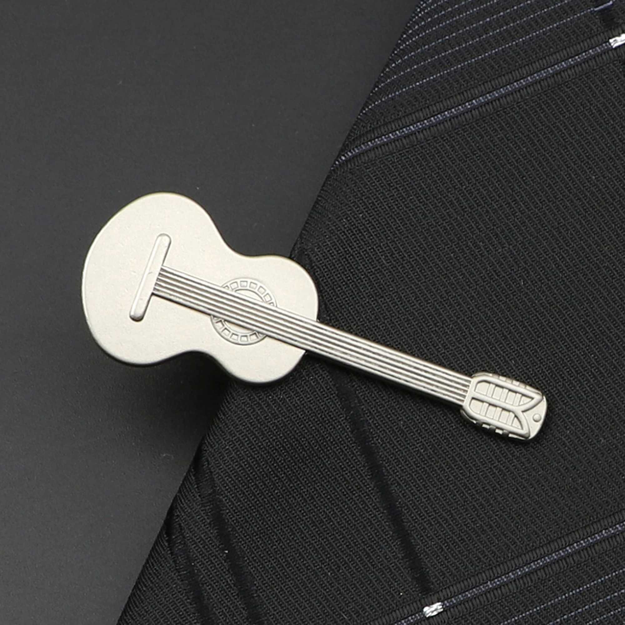 1PC Chrome Stainless Tie Clip For Men Pen Glasses Car Moustache Fork Spoon Shape Metal Necktie Clasp Wedding Party AccessoriesX240914