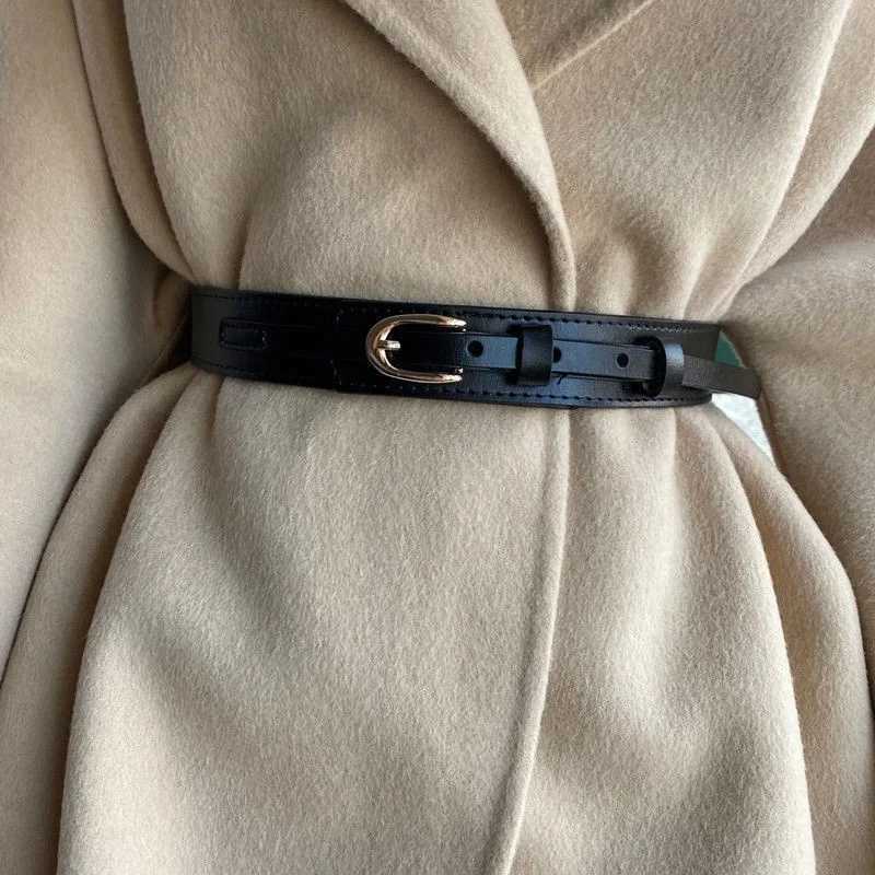 Metal Buckle Belt Women Luxury Corset Versatile Casual Belt Waist Closure Wrap Wide Belt with Shirt Skirt Coat Sweater WaistbandX240914