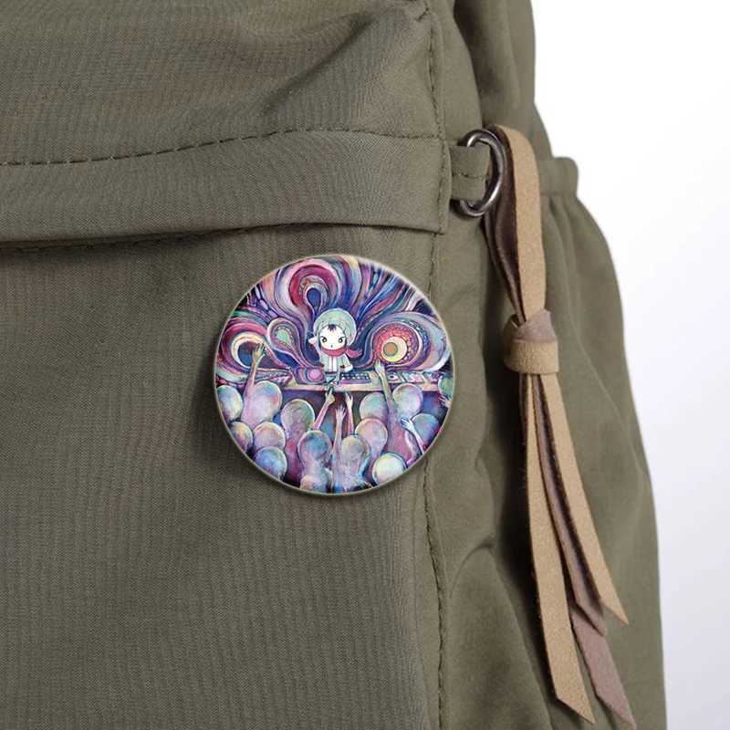 58/44/32MM Kikuo Anime Character Button Pin Handmade Brooch for Clothes Cartoon Badge Backpack Decoration Jewelry AccessoriesX240914