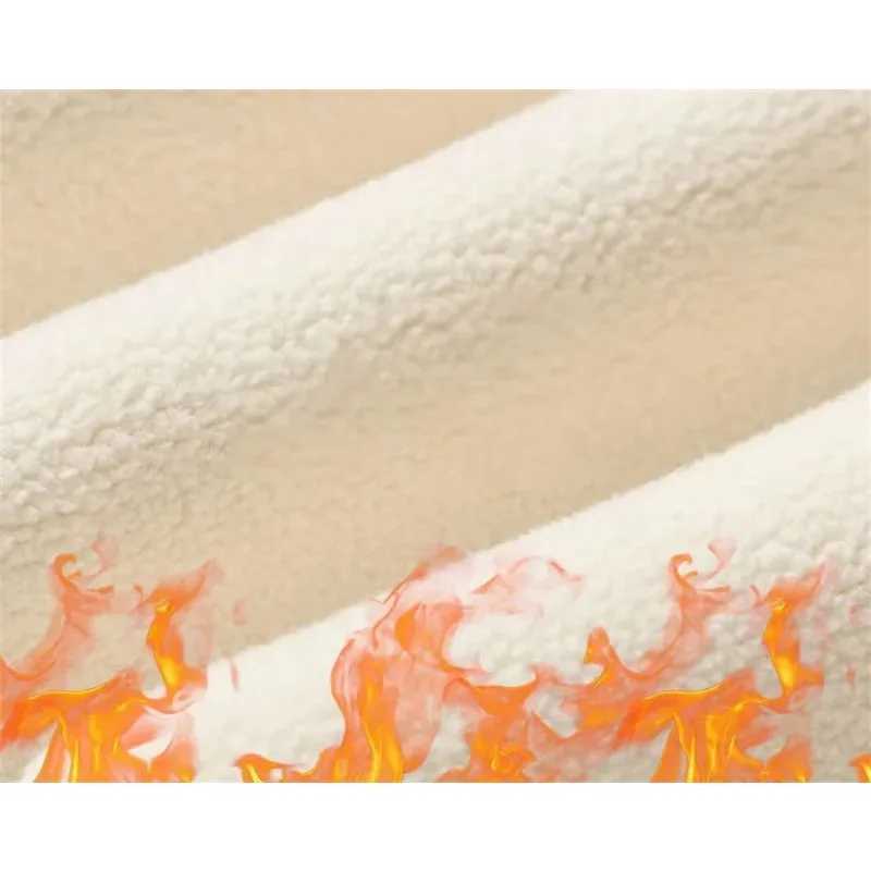 2024 New Fashion Lambwool Fluff Ankle-length Legginsy Warm Fleece Lined High Waist Leggings Pants Winter Slim Big Pocket ThickX240914