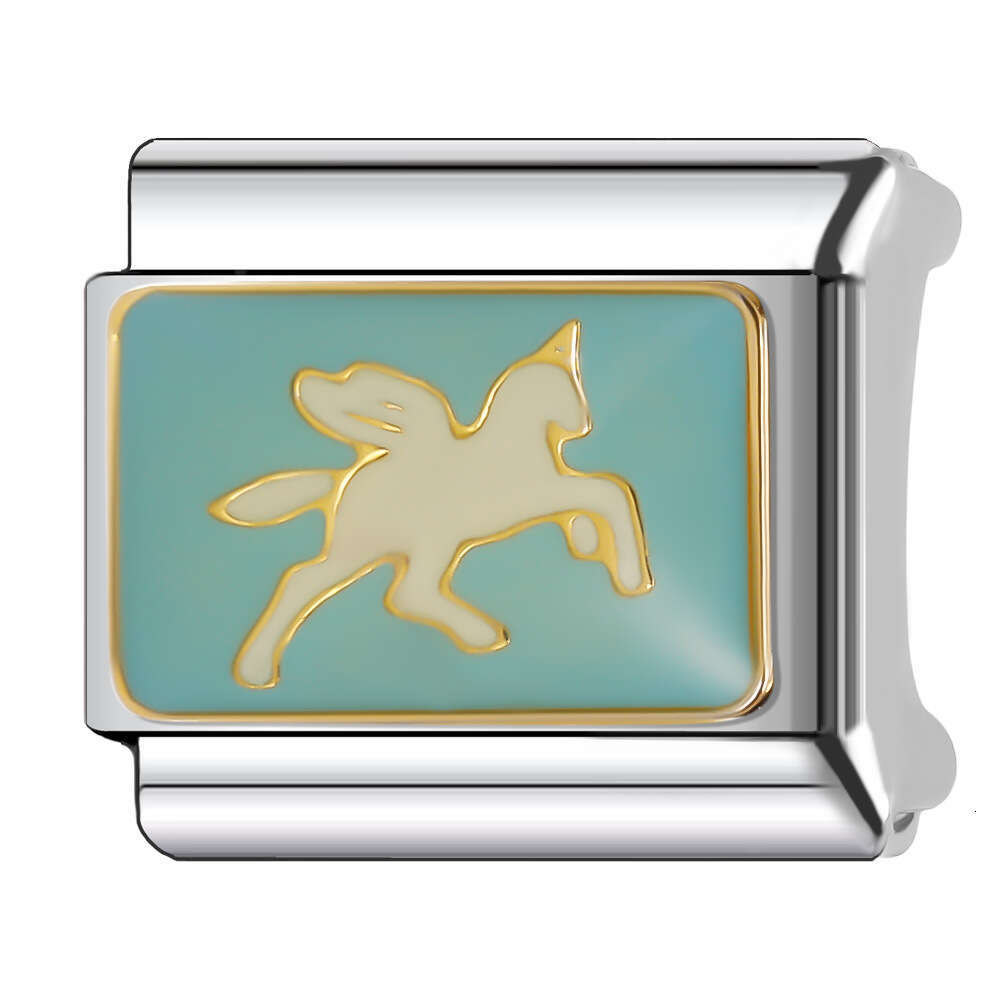 New Women's Gift Skull head Bead Italian Charms Links Bangle Beads Fit 9mm Stainless Steel Bracelet Making DIY For Women Fashion Jewelry