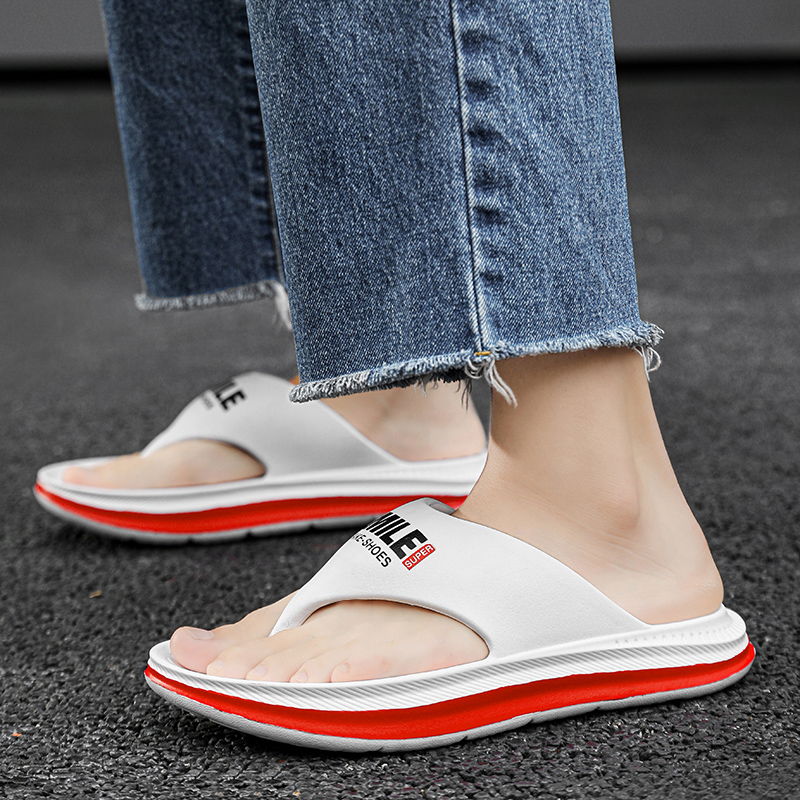 Fashion Men Flip Flops Outdoor Indoor Slippers Soft Sole Men Beach Sandals Non-slip Home Men Women Slippers Flip Flops 36-45