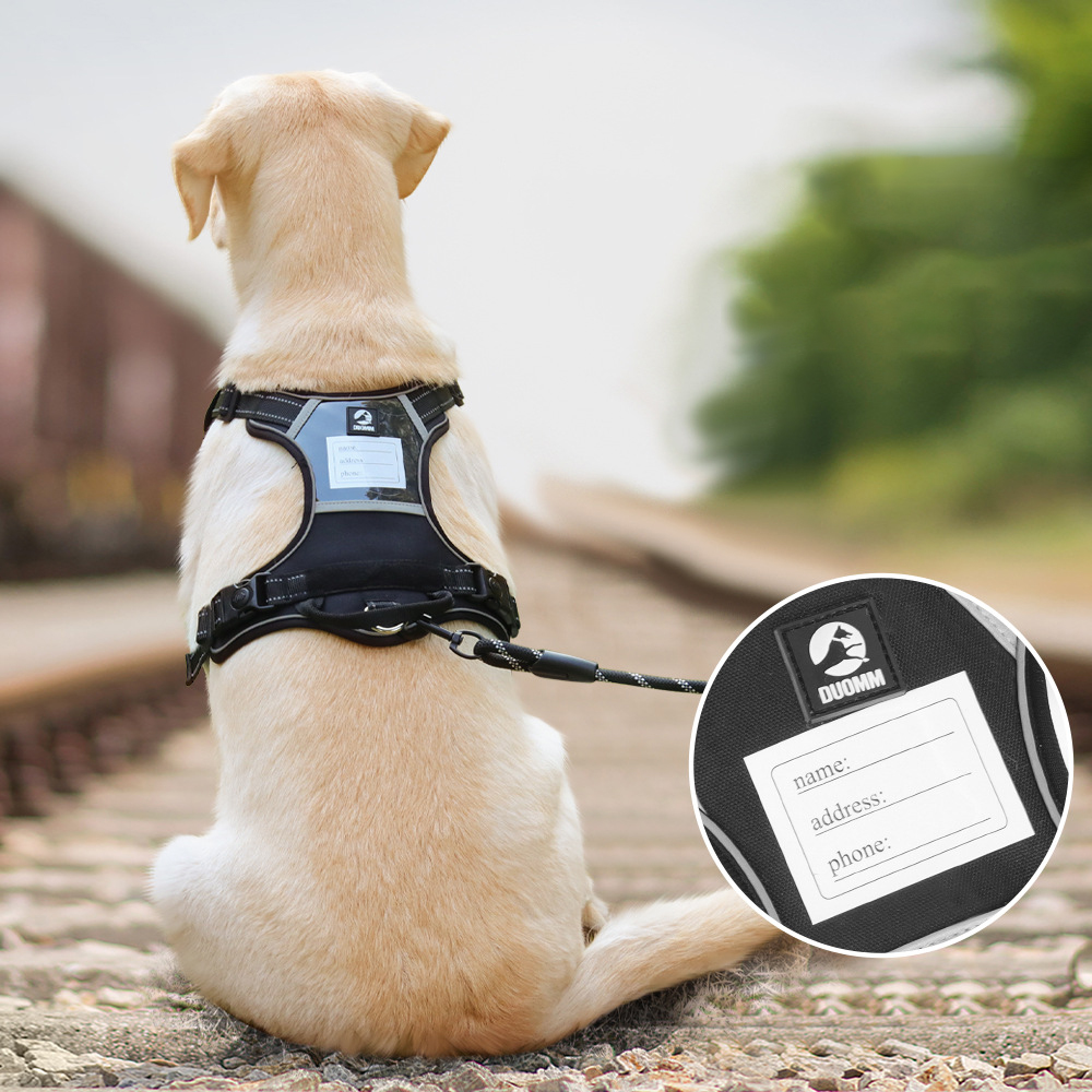 No Pull Dog Harness,Reflective Walking Dog Harness with Easy Control Handle Adjustable Breathable Soft Padded Dog Vest Harnesses