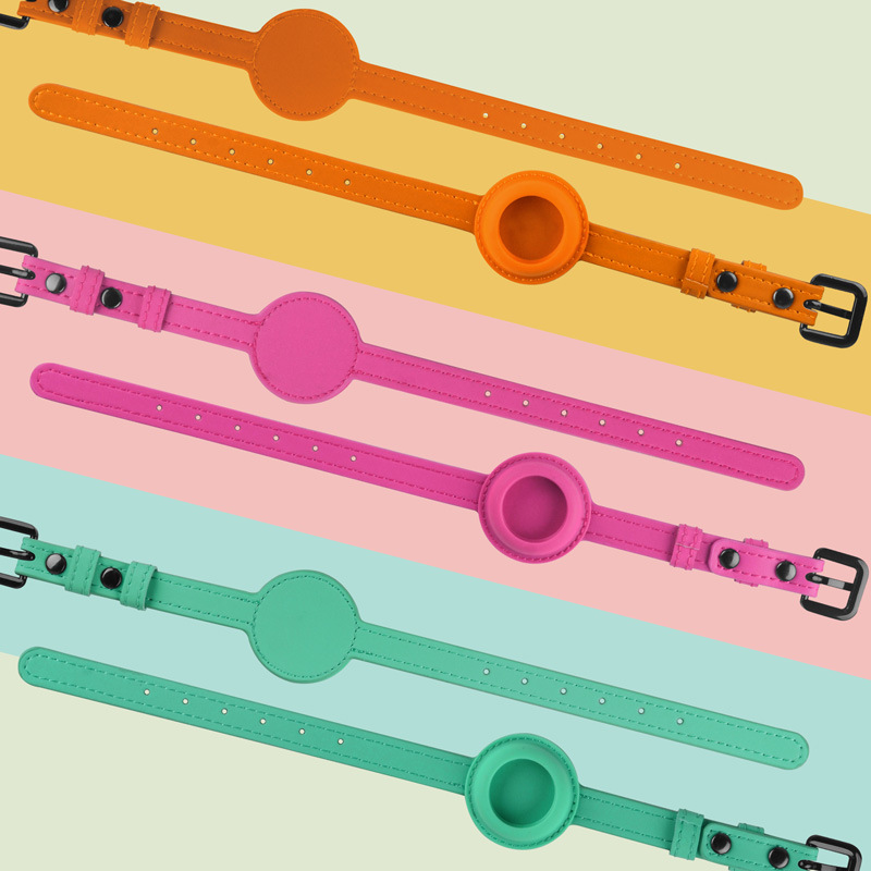 Airtag Positioning Pet Collar Leather Adjustable Anti-lost Positioning Cat Collars Durable Small and Medium-sized Dogs and Cats