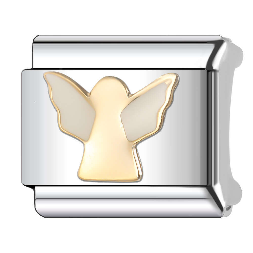 New Women's Gift My love baby Bead Italian Charms Links Bangle Beads Fit 9mm Stainless Steel Bracelet Making DIY For Women Fashion Jewelry