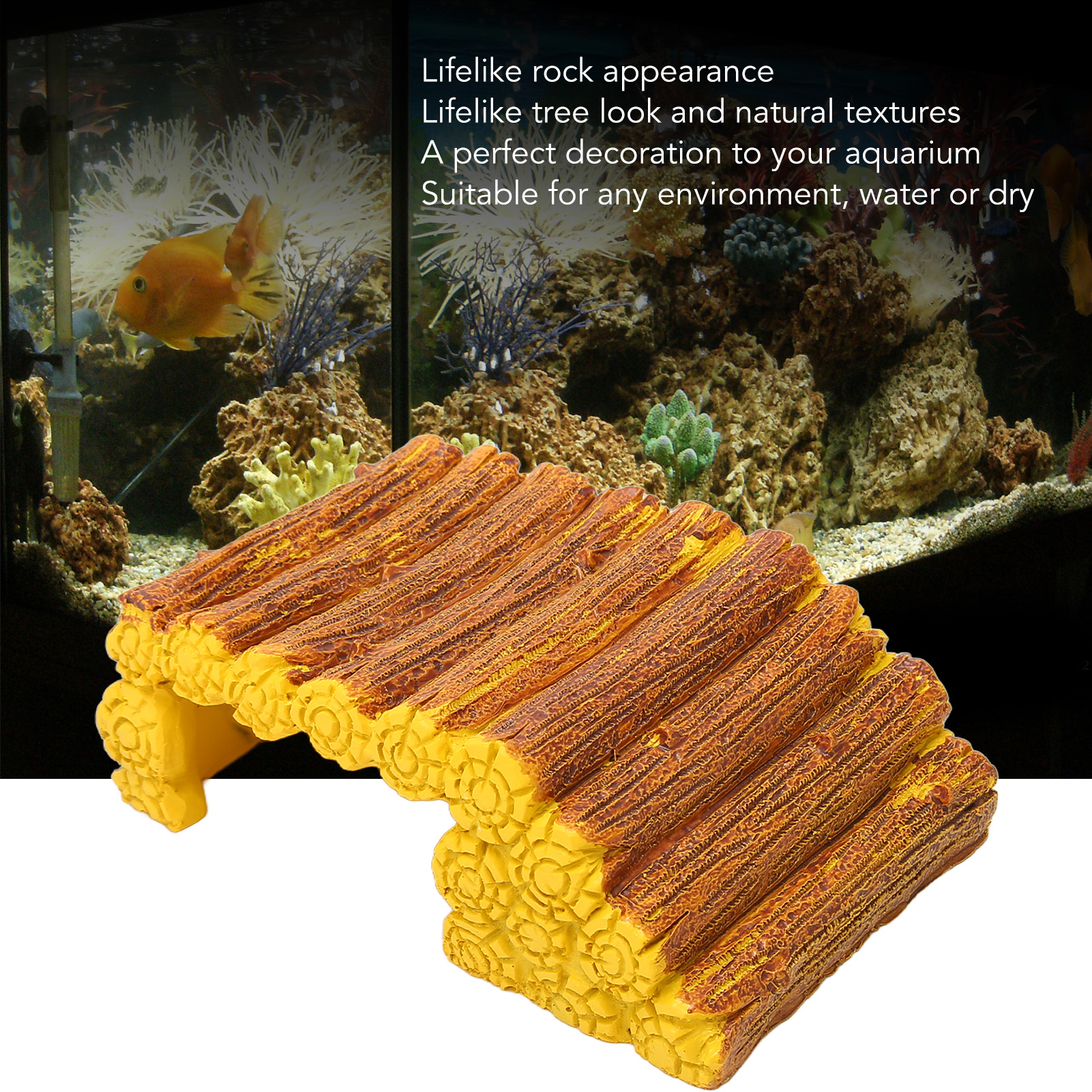 Turtle Basking Platform Resin Landscaping Simulation Tortoise Climbing Platform For Lizards Frogs Turtles Snakes