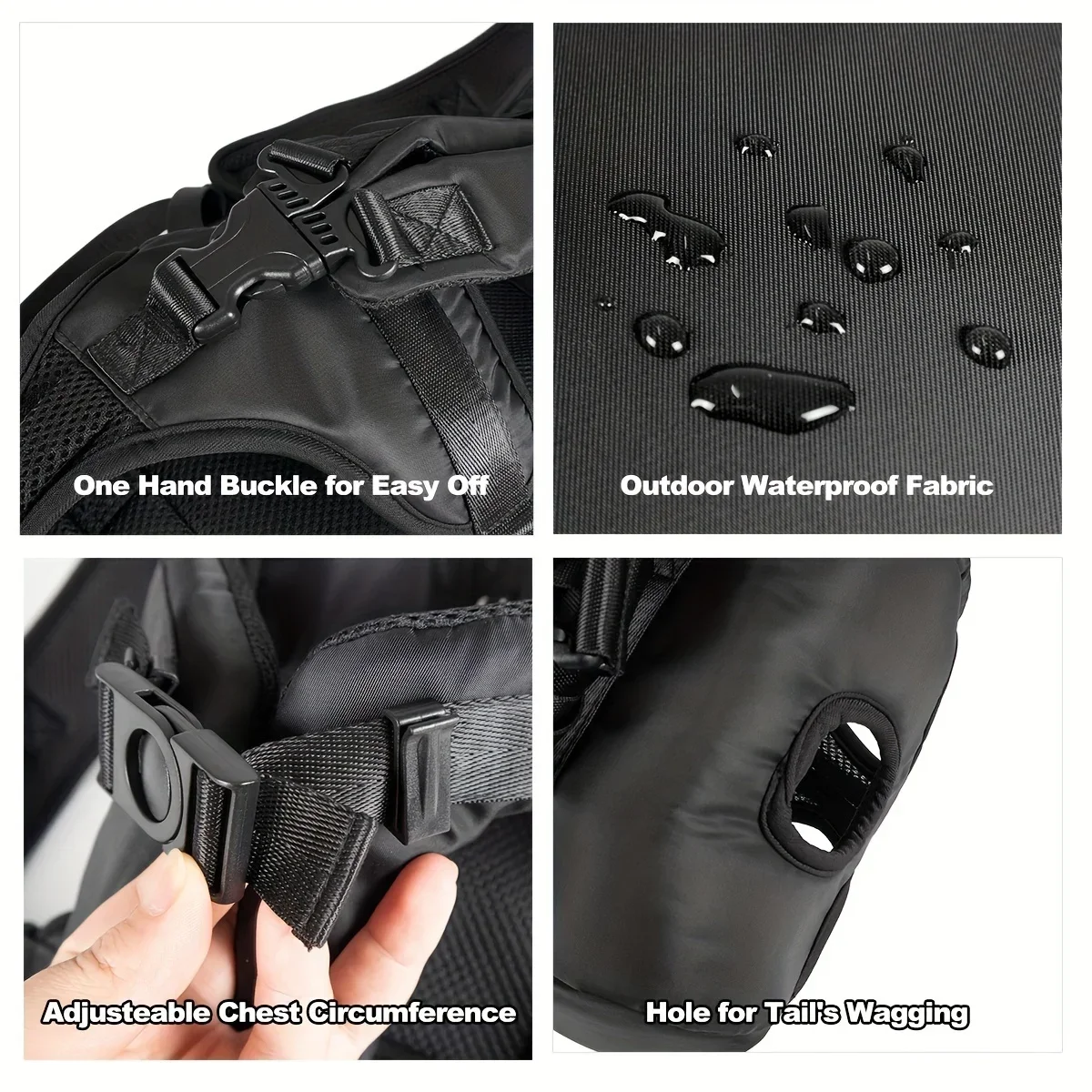 TAILUP Pet Carrier Backpack for Dogs Cat Thickened Sponge Pet Front Dog Carrier Backpacks Portable Puppy Transportation Dog Bag