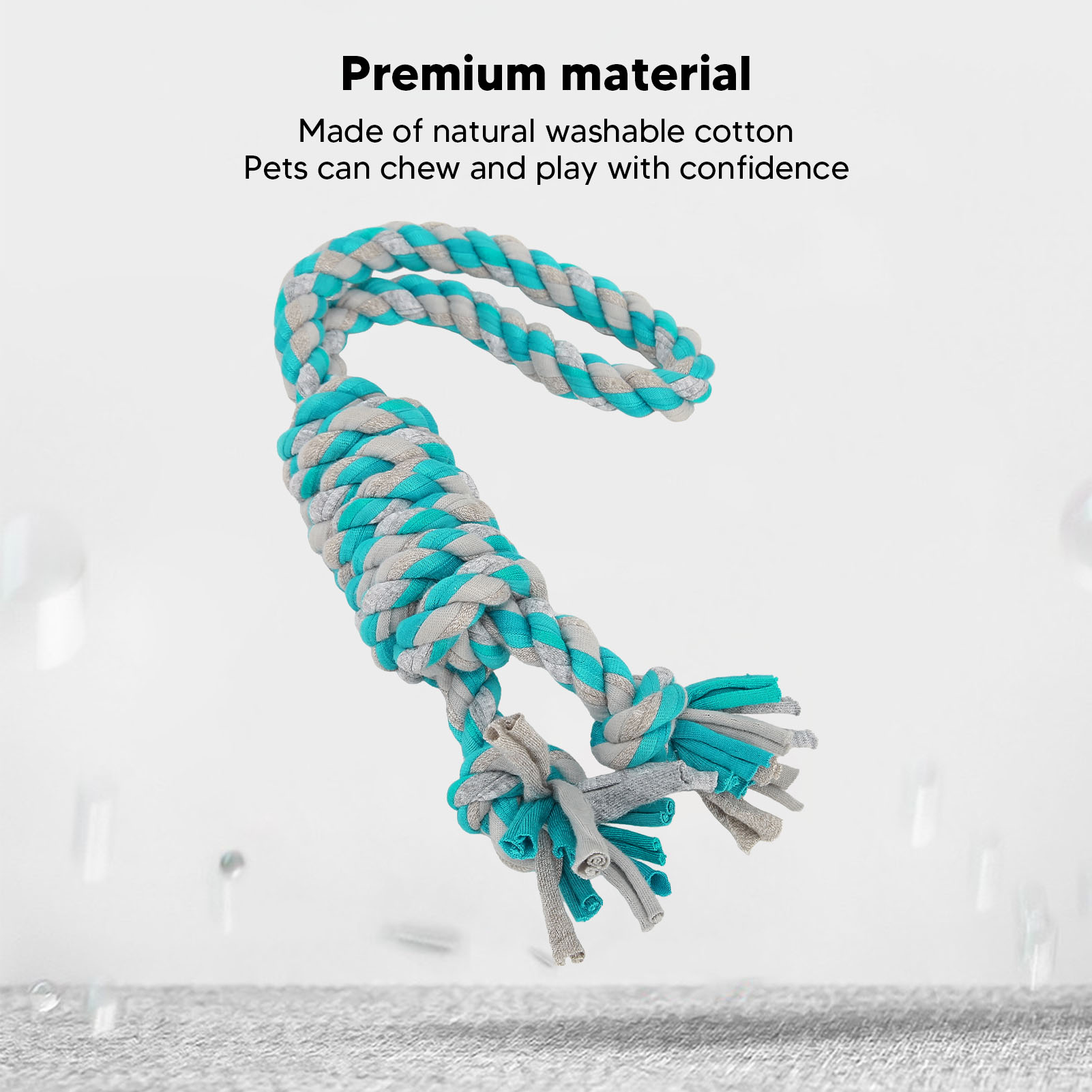 Dog Rope Chew Toys Interactive Fun Cotton Teeth Cleaning Bite Resistant Dog Teething Chew Toy For Indoor Outdoor