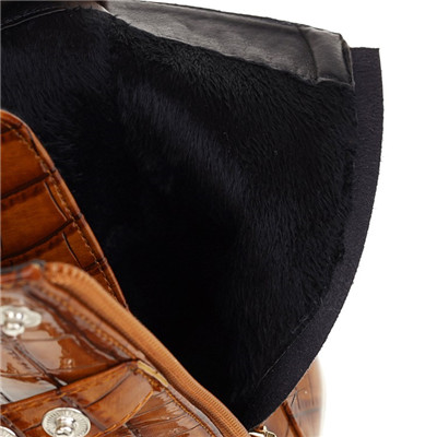 2022 Winter Rivet Veet ing Short Large 46 Vintage Knight Women's Ankle Boots 6cm Thick Heel Rock Club Female Shoes